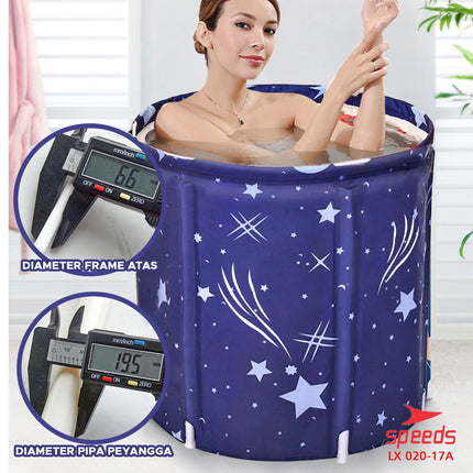 SPEEDS Bak Mandi Lipat Folding Bathtub Portable Bathtub Lipat Tempat Mandi Dewasa SPA Air Hangat 020-17