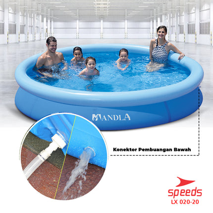 SPEEDS Kolam Mandi Anak Kolam Renang Anak dan Bayi PVC Portable Swimming Pool Bulat Kolam Mandi Bola 020-20