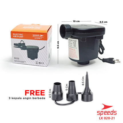SPEEDS Pompa Angin Otomatis Pompa Kasur Angin Double Quick Pompa Udara Otomatis 020-21