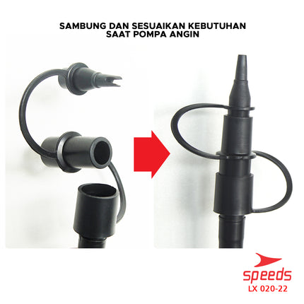 SPEEDS Pompa Angin Manual Pompa Kasur Angin Double Quick Pompa Udara Manual Kompa Tangan 020-22