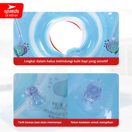 SPEEDS Pelampung Renang Bayi Anak Swim Trainer Training Ban ApungRenang Bayi Baby Float Ring Safety 020-24