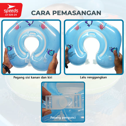 SPEEDS Pelampung Renang Bayi Anak Swim Trainer Training Ban ApungRenang Bayi Baby Float Ring Safety 020-24
