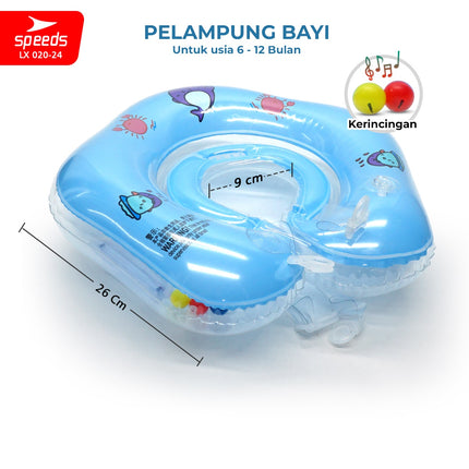 SPEEDS Pelampung Renang Bayi Anak Swim Trainer Training Ban ApungRenang Bayi Baby Float Ring Safety 020-24