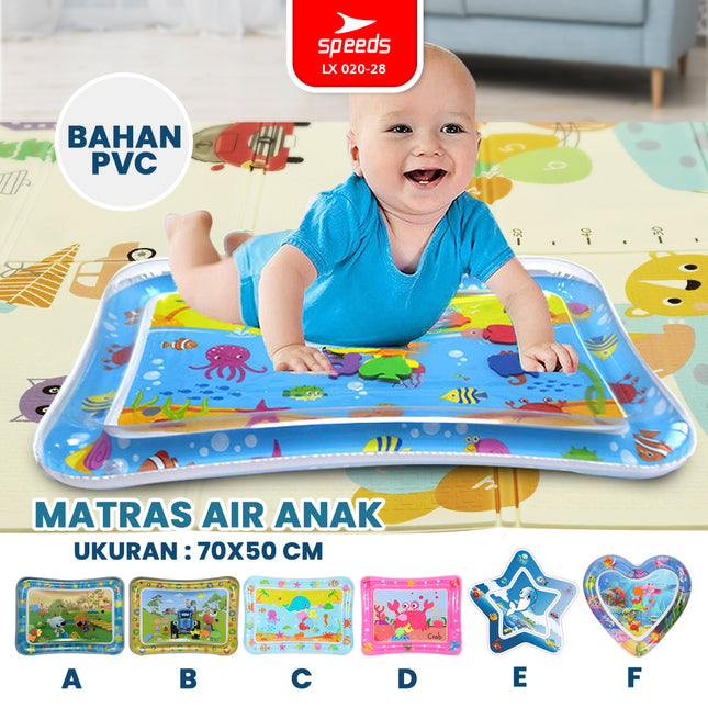 SPEEDS Water Playmat Baby Water Play Matras Air Bayi Mainan Air Kolam Edukasi Water Portable 020-28