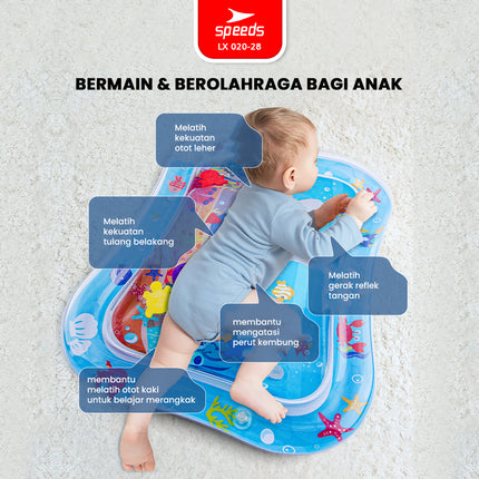 SPEEDS Water Playmat Baby Water Play Matras Air Bayi Mainan Air Kolam Edukasi Water Portable 020-28