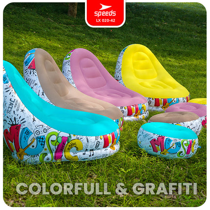 SPEEDS Sofa Angin Beanbag Squishy Jumbo Inflatable Sofa Tiup Angin Lazy Bag Outdoor Indoor 020-42
