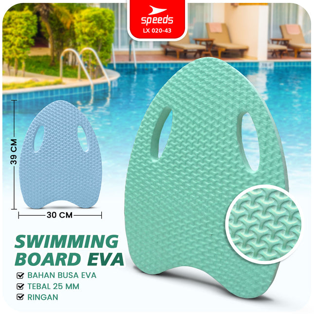 SPEEDS  Eva Swimming Board Kick Board Papan Pelampung Ringan Renang Anak Olahraga Air Pemula 020-43