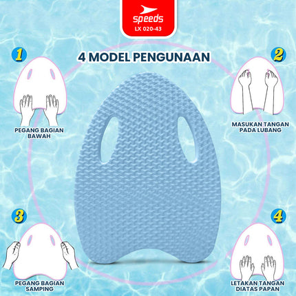 SPEEDS  Eva Swimming Board Kick Board Papan Pelampung Ringan Renang Anak Olahraga Air Pemula 020-43