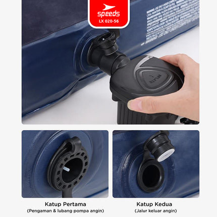 SPEEDS Matras Angin Single/Double Kasur Tiup Air Sleeping Bed Outdoor Indoor Kasur Tidur Dewasa 020-56