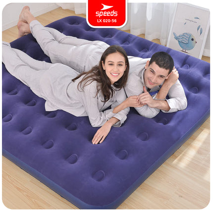 SPEEDS Matras Angin Single/Double Kasur Tiup Air Sleeping Bed Outdoor Indoor Kasur Tidur Dewasa 020-56