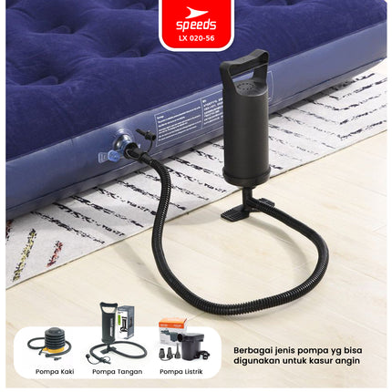 SPEEDS Matras Angin Single/Double Kasur Tiup Air Sleeping Bed Outdoor Indoor Kasur Tidur Dewasa 020-56