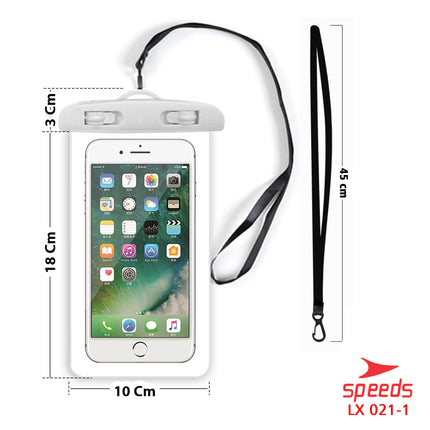 SPEEDS Sarung HP Tempat HP Case Kantong Anti Air Waterproof Handphone Anti Air Max 7Inch 021-1
