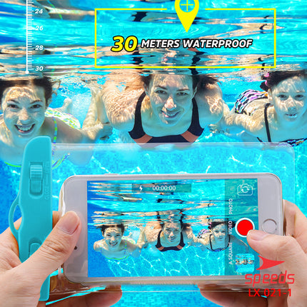 SPEEDS Sarung HP Tempat HP Case Kantong Anti Air Waterproof Handphone Anti Air Max 7Inch 021-1