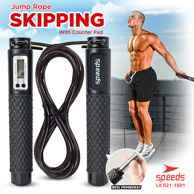 SPEEDS Skipping Lompat Tali Untuk Olahraga Loncat Jump Rope Alat Olahraga Original 021-1601