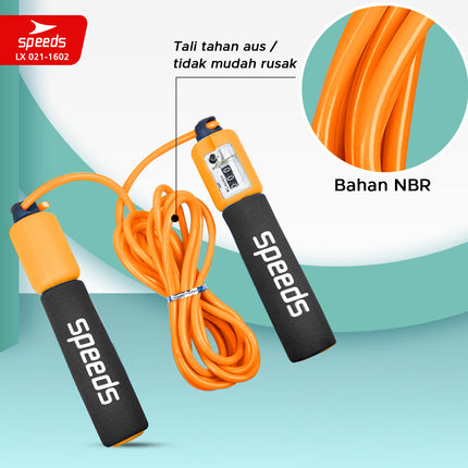 SPEEDS Skipping Skiping Lompat Tali Loncat Jump Rope Alat Olahraga Anak Remaja Dewasa 021-1602