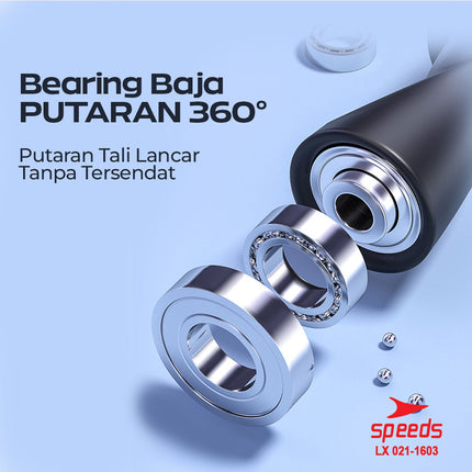 SPEEDS Skipping Skiping Lompat Tali Loncat Jump Rope Alat Olahraga beban 021-1603