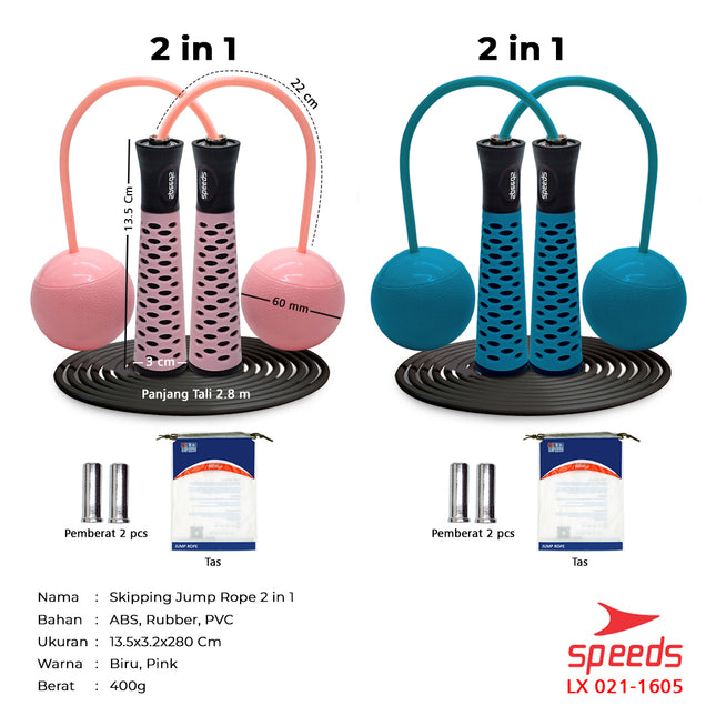 SPEEDS Skipping Lompat Tali Kansen Loncat Tali Digital Jump Rope Lompat Tali 021-1605