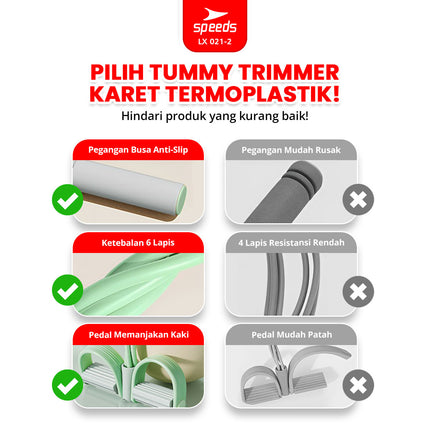 SPEEDS Tummy Trimmer Alat Fitness Alat Olahraga Pengecil Perut Dan Pembakar Lemak 021-2
