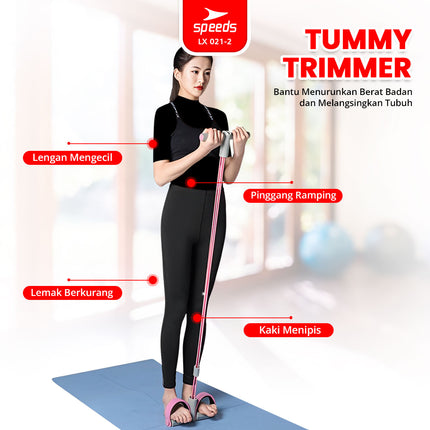 SPEEDS Tummy Trimmer Alat Fitness Alat Olahraga Pengecil Perut Dan Pembakar Lemak 021-2
