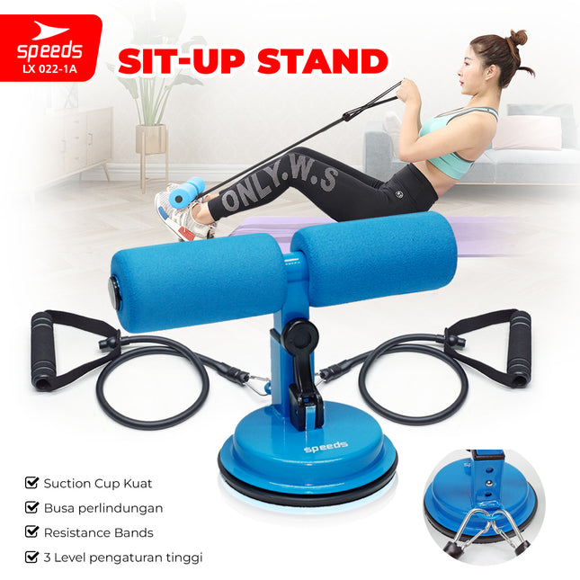 SPEEDS Alat Penahan Kaki Sit Up Stand Holder Dengan Tali Resistance Alat Olahraga Fitness Gym 022-1A
