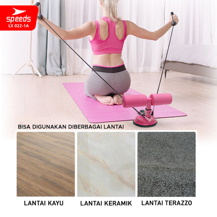SPEEDS Alat Penahan Kaki Sit Up Stand Holder Dengan Tali Resistance Alat Olahraga Fitness Gym 022-1A
