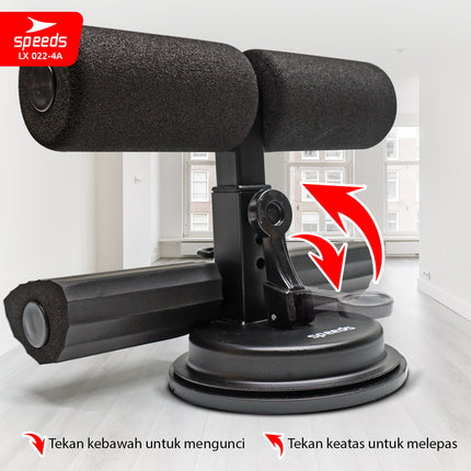 SPEEDS Sit Up Stand Holder Alat Penahan Kaki Sit Up + Tali Fitness Resistance Olahraga Portabel 022-4A