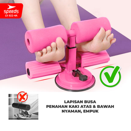 SPEEDS Sit Up Stand Holder Alat Penahan Kaki Sit Up + Tali Fitness Resistance Olahraga Portabel 022-4A
