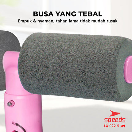 SPEEDS 1 Set Alat Fitness 7in1 Sit Up Stand Set Alat Fitness Olahraga Gym Skipping Rope Handgrip Satu Set 022-5