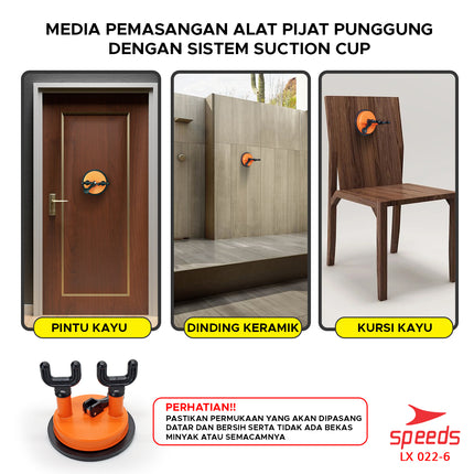 SPEEDS Alat Pijat Punggung Pemijat Punggung Massage 022-6