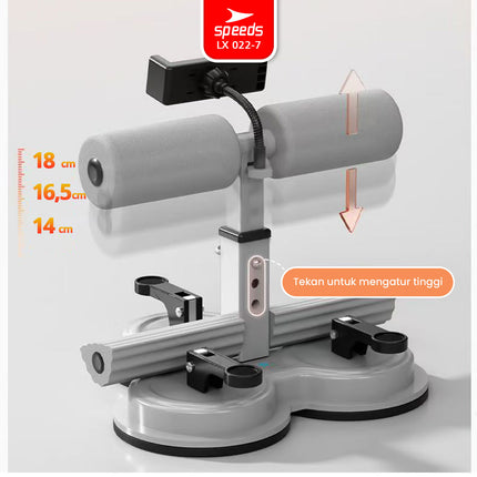 SPEEDS Alat Bantu Sit Up Stand + Phone Holder + Tali Gym Yoga Fitness Manual Fleksibel 3 Kaki Kuat dan Kokoh 022-7