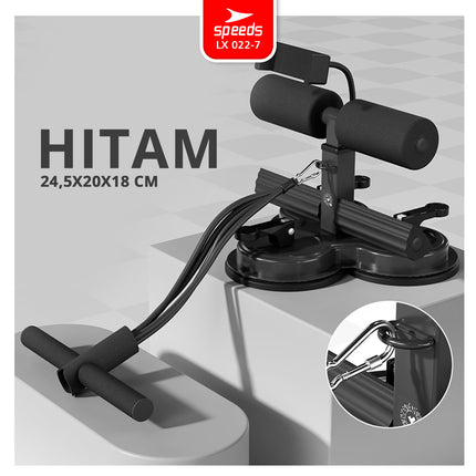 SPEEDS Alat Bantu Sit Up Stand + Phone Holder + Tali Gym Yoga Fitness Manual Fleksibel 3 Kaki Kuat dan Kokoh 022-7