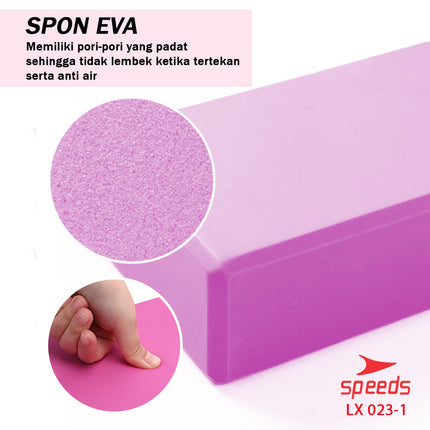 SPEEDS Yoga Blok Prick Pilates EVA Brick Foam Alat Fitnes Yoga Balok Yoga Alat Bantu 023-1