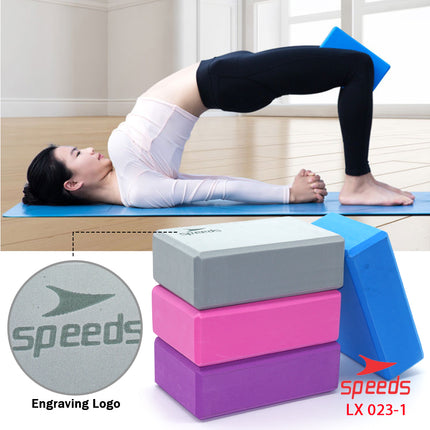 SPEEDS Yoga Blok Prick Pilates EVA Brick Foam Alat Fitnes Yoga Balok Yoga Alat Bantu 023-1