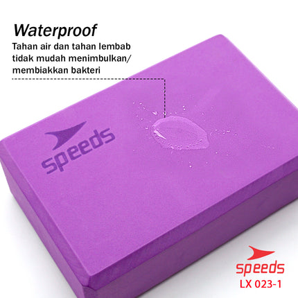 SPEEDS Yoga Blok Prick Pilates EVA Brick Foam Alat Fitnes Yoga Balok Yoga Alat Bantu 023-1