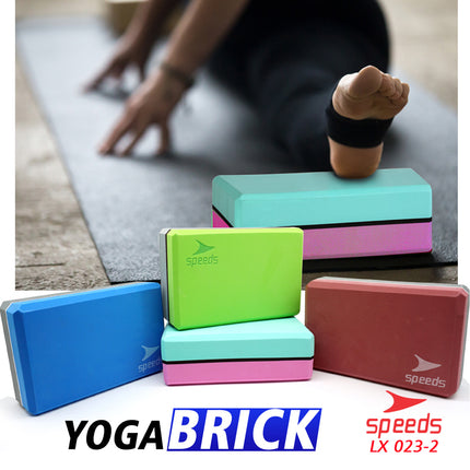 SPEEDS Yoga Blok Pilates EVA Brick Foam Alat Fitnes Yoga Balok Yoga Original 023-2