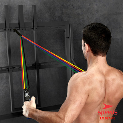 SPEEDS Resistance Bands 11 in 1 Set Tali Pembantu Resistance Tube Elastic Fitness Gym 024-10
