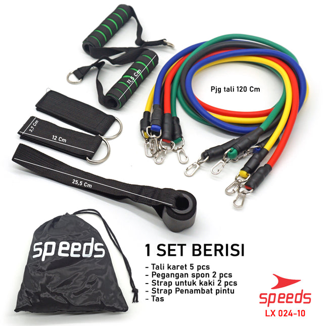 SPEEDS Resistance Bands 11 in 1 Set 024-10