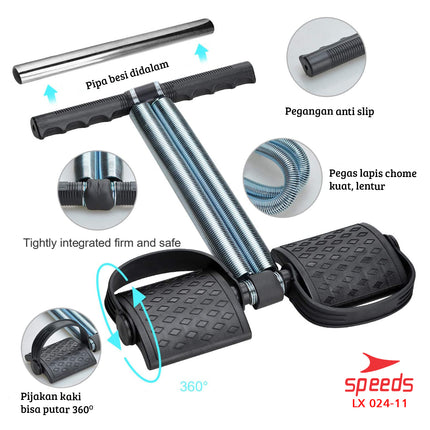 SPEEDS Tummy Trimmer Alat Fitness Olahraga Pengecil Perut dan Pembakar Lemak Double Spring 024-11