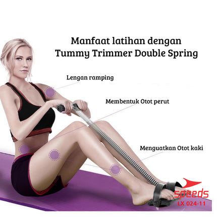 SPEEDS Tummy Trimmer Alat Fitness Olahraga Pengecil Perut dan Pembakar Lemak Double Spring 024-11