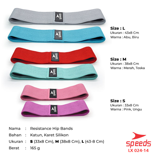 SPEEDS Tali Yoga Hip Bands Resistance Bands Tali Fitness Gym 024-14
