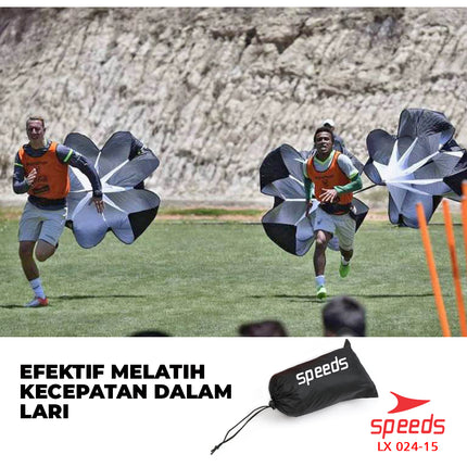 SPEEDS Speed Chute Parasut Lari Parasut Latihan Lari Untuk Olahraga Kecepatan 024-15