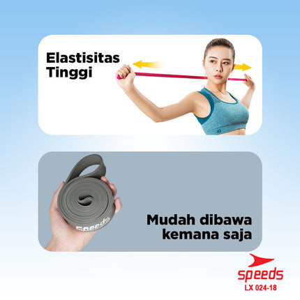 SPEEDS Tali Elastis Fitness Karet Loop Bands Resistance Bands Loobbands Ukuran Bervariasi 024-18