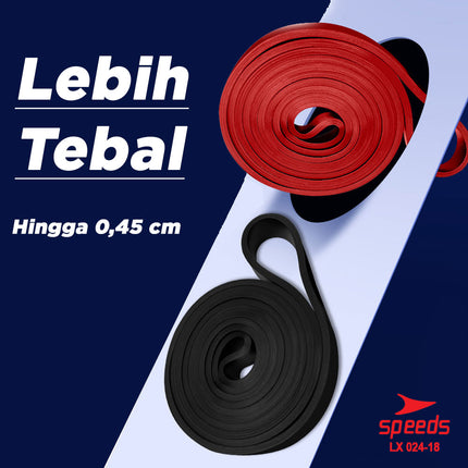 SPEEDS Tali Elastis Fitness Karet Loop Bands Resistance Bands Loobbands Ukuran Bervariasi 024-18