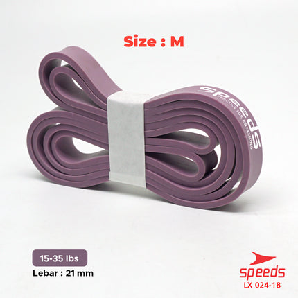 SPEEDS Tali Elastis Fitness Karet Loop Bands Resistance Bands Loobbands Ukuran Bervariasi 024-18