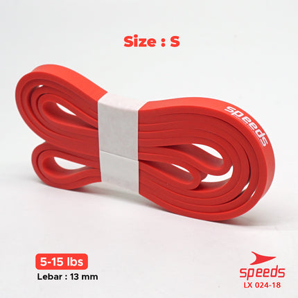 SPEEDS Tali Elastis Fitness Karet Loop Bands Resistance Bands Loobbands Ukuran Bervariasi 024-18