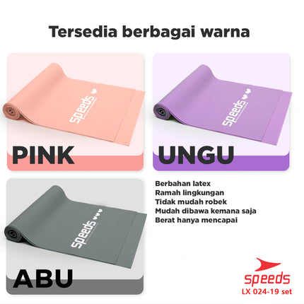 SPEEDS Resistance Band Sheet Premium Power Band Karet Fitness Gym Karet Yoga 024-19