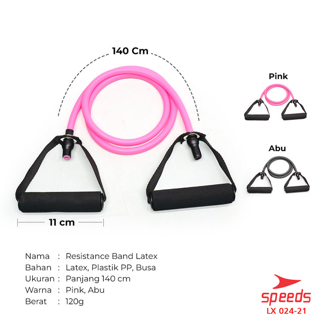 SPEEDS Resistance Band Yoga Tali Fitness Yoga Olahraga Senam Resistance Elastic Tube 024-21