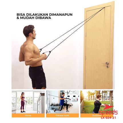 SPEEDS Resistance Band Yoga Tali Fitness Yoga Olahraga Senam Resistance Elastic Tube 024-21
