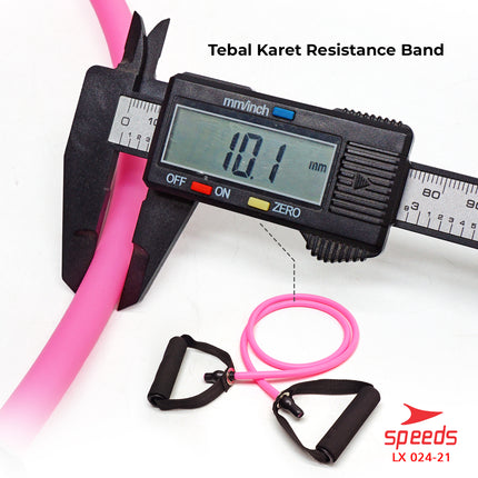 SPEEDS Resistance Band Yoga Tali Fitness Yoga Olahraga Senam Resistance Elastic Tube 024-21
