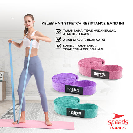 SPEEDS Hip Resistance Band Booty Band Hip Band Karet Yoga Belt Strap Stretching Power Band Karet Fitness Keseimbangan 024-22